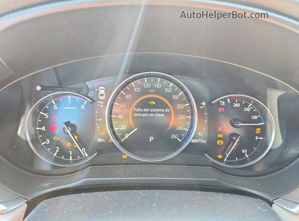 JM1GL1XY8L1514037 2020 MAZDA 6 Charcoal Instrument cluster view