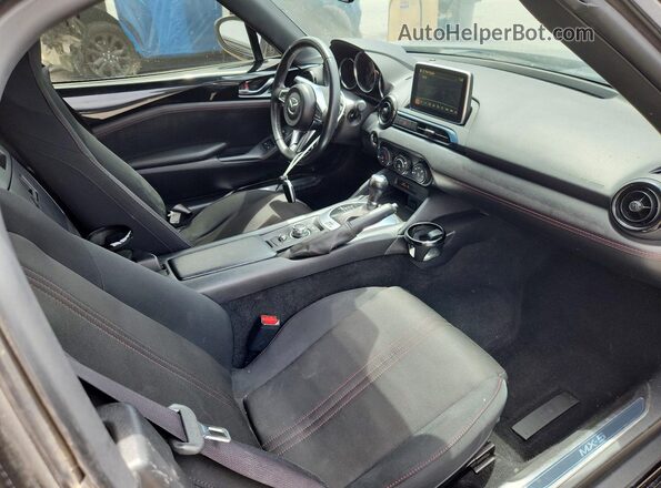 JM1NDAC72G0116576 2016 MAZDA MX-5 Black Rear seats view