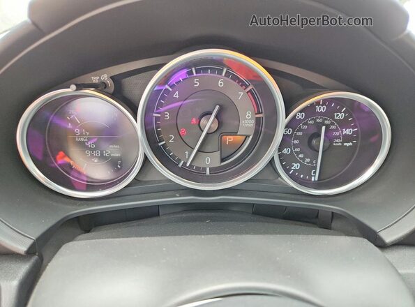 JM1NDAC72G0116576 2016 MAZDA MX-5 Black Instrument cluster view