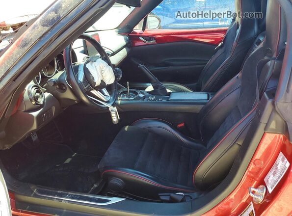 JM1NDAC76K0300542 2019 MAZDA MX-5 Red Widok wnętrza z przodu