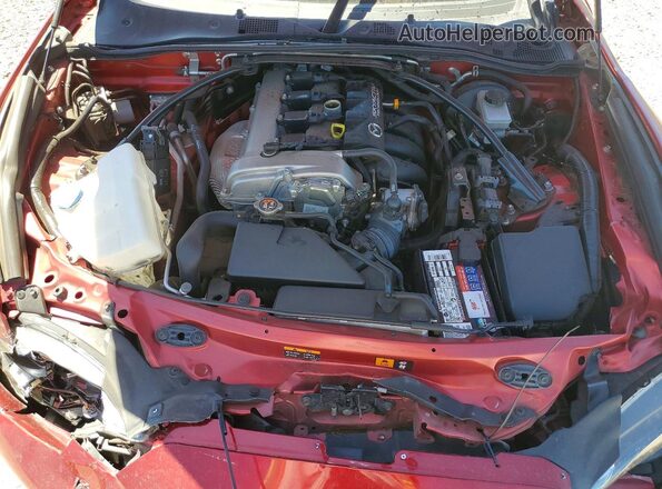 JM1NDAC76K0300542 2019 MAZDA MX-5 Red Widok wnętrza z tyłu