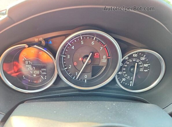JM1NDAC78G0111916 2016 MAZDA MX-5 Red Widok zestawu wskaźników