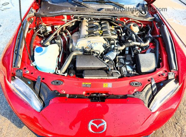 JM1NDAC78G0111916 2016 MAZDA MX-5 Red Widok wnętrza z tyłu