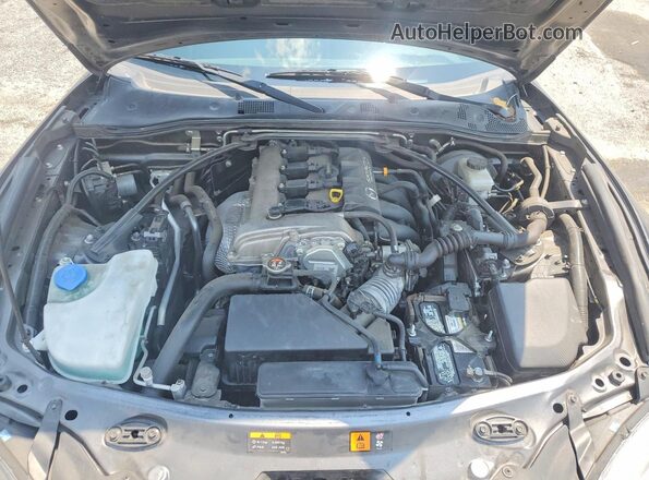 JM1NDAC79G0105364 2016 MAZDA MX-5 Gray Widok wnętrza z tyłu