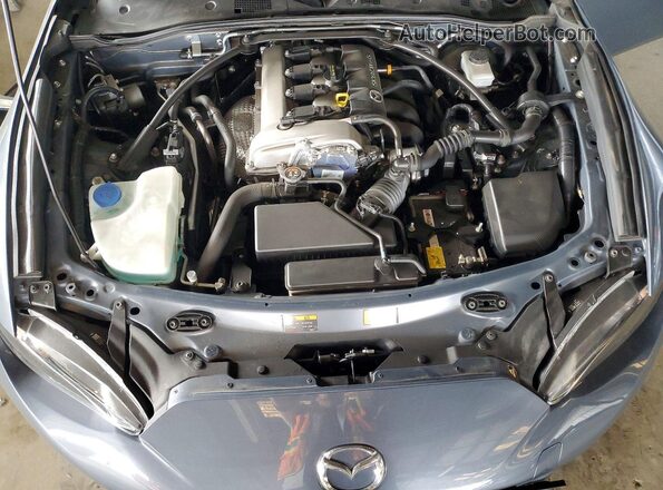 JM1NDAD71M0450656 2021 MAZDA MX-5 Blue Widok wnętrza z tyłu