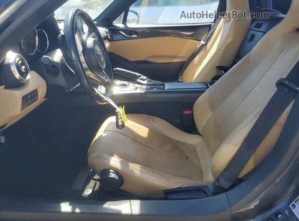 JM1NDAD72G0101946 2016 MAZDA MX-5 Charcoal Widok wnętrza z przodu