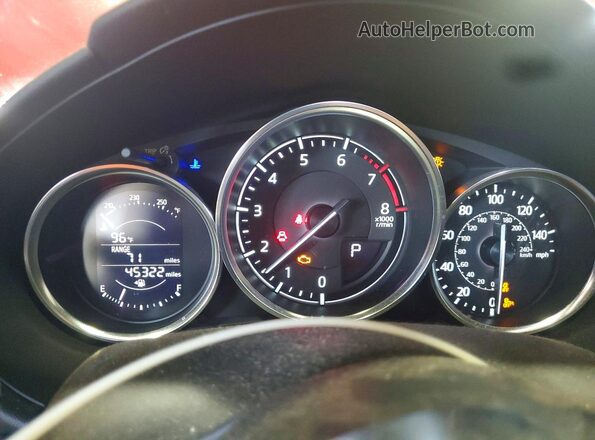 JM1NDAD72G0116320 2016 MAZDA MX-5 Red Instrument cluster view