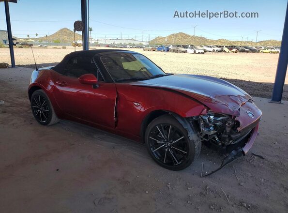 JM1NDAD73R0608163 2024 MAZDA MX-5 Темно-бордовый Передняя правая четверть