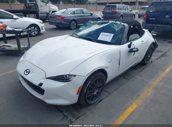 JM1NDAD74G0107070 2016 MAZDA MX-5 MIATA White Vista tres cuartos delantera izquierda