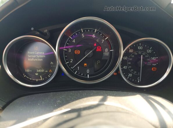 JM1NDAD79K0307385 2019 MAZDA MX-5 Red ხელსაწყოთა პანელის ხედი