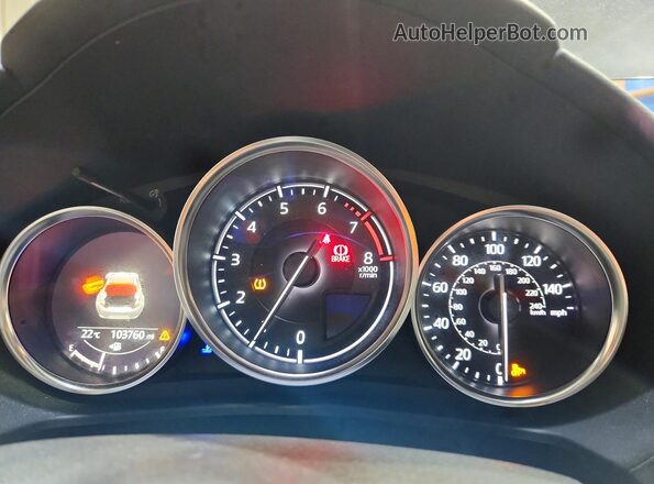 JM1NDAL70H0105142 2017 MAZDA MX-5 Gray Սարքավորումների վահանակի տեսք