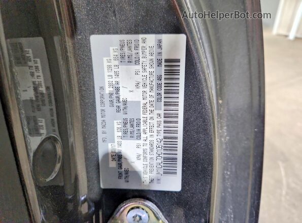JM1NDAL70H0105142 2017 MAZDA MX-5 Gray VIN կոդի պիտակի տեսք