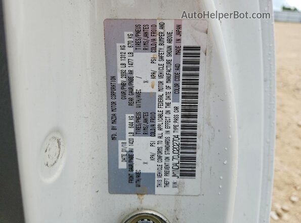 JM1NDAL70J0202704 2018 MAZDA MX-5 White Widok komory silnika