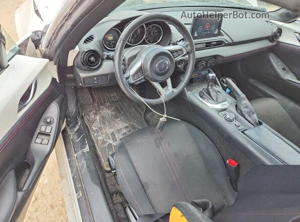 JM1NDAL70J0202704 2018 MAZDA MX-5 White Widok deski rozdzielczej