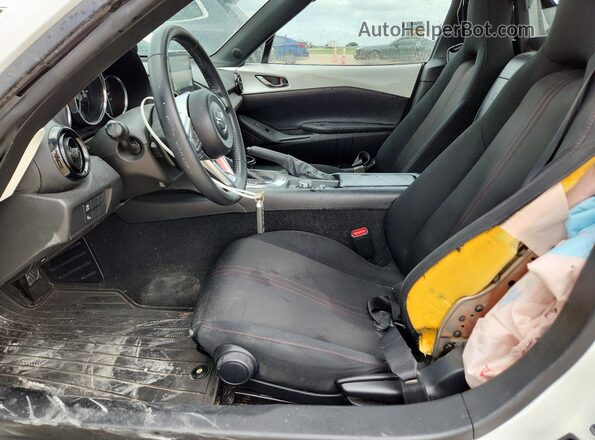 JM1NDAL70J0202704 2018 MAZDA MX-5 White Widok wnętrza z przodu