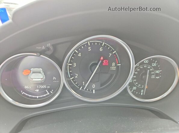 JM1NDAL73L0418551 2020 MAZDA MX-5 Gray Instrument cluster view