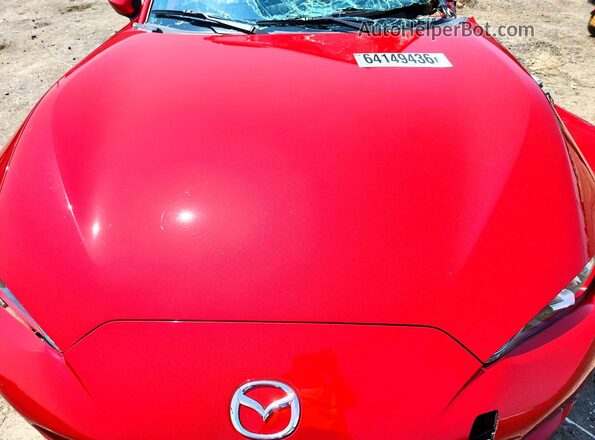 JM1NDAM70H0106757 2017 MAZDA MX-5 Красный Вид задней части салона