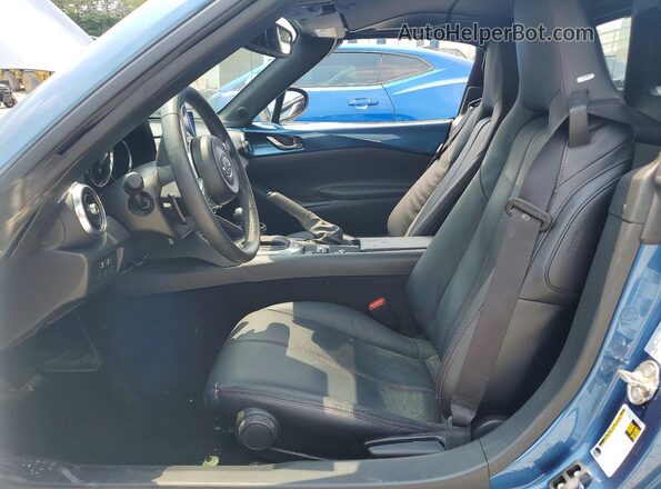 JM1NDAM70K0308537 2019 MAZDA MX-5 Blue Widok wnętrza z przodu