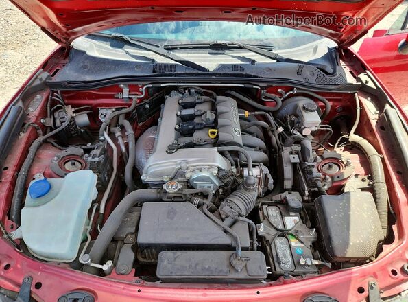 JM1NDAM71H0105455 2017 MAZDA MX-5 Red Rear interior view