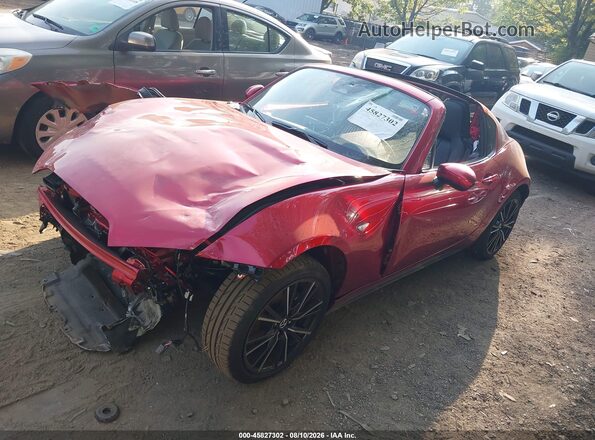 JM1NDAM71T0705286 2026 MAZDA MX-5 MIATA RF Red Առջևի ձախ երեք քառորդ տեսարան