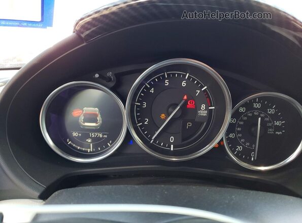 JM1NDAM72M0451802 2021 MAZDA MX-5 Two Tone Instrument cluster view