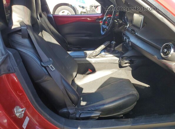 JM1NDAM75H0105118 2017 MAZDA MX-5 Red Widok tylnych siedzeń