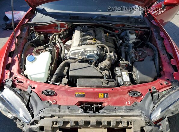 JM1NDAM75H0105118 2017 MAZDA MX-5 Red Widok wnętrza z tyłu