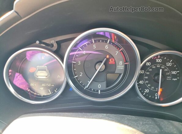 JM1NDAM77H0107761 2017 MAZDA MX-5 Gray Widok zestawu wskaźników
