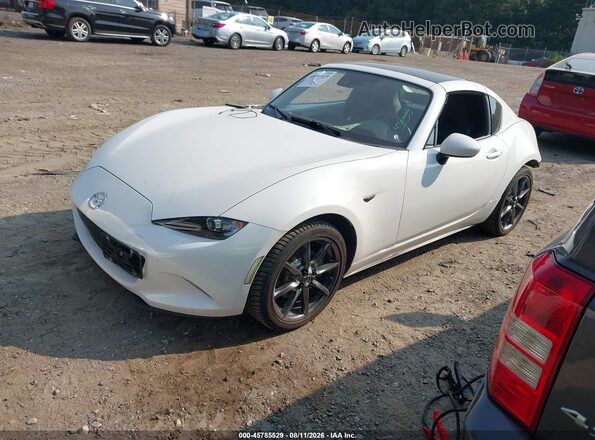 JM1NDAM78M0457135 2021 MAZDA MX-5 MIATA RF Белый Передняя левая четверть