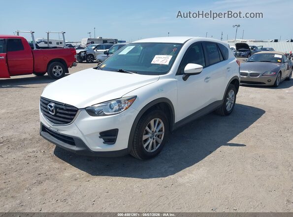 JM3KE2BY0G0859616 2016 MAZDA CX-5 White Vista tres cuartos delantera izquierda