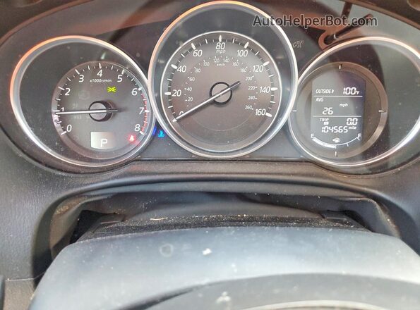 JM3KE2BY1G0636226 2016 MAZDA CX-5 Gray Instrument cluster view