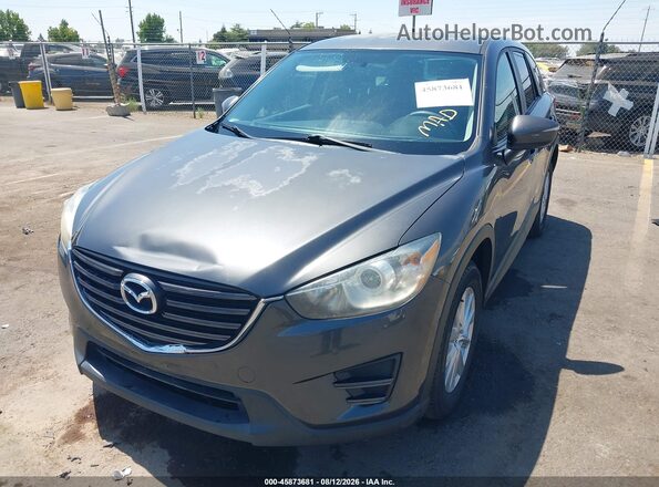 JM3KE2BY7G0763675 2016 MAZDA CX-5 Gray Przód lewy