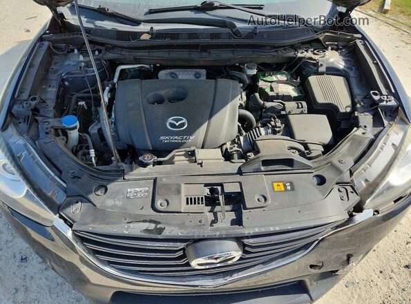 JM3KE2BY8G0842918 2016 MAZDA CX-5 Blue Engine compartment view