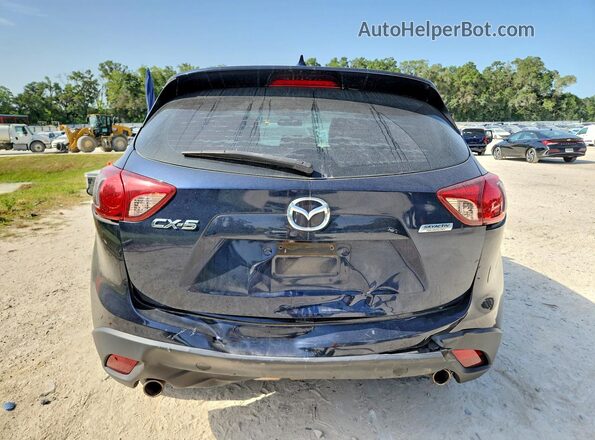 JM3KE2BY8G0842918 2016 MAZDA CX-5 Blue Rear view