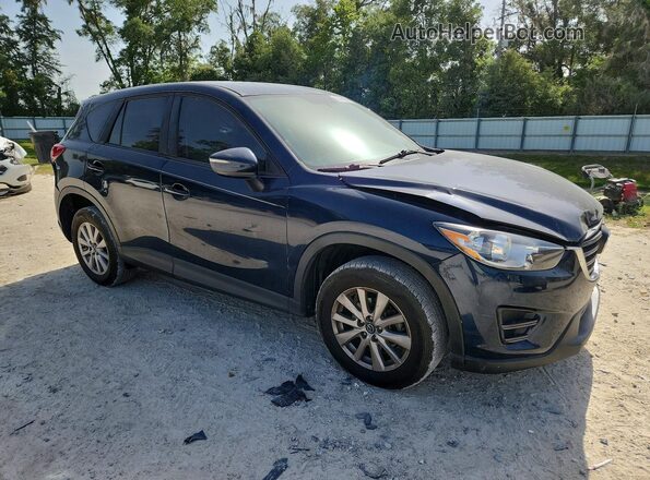 JM3KE2BY8G0842918 2016 MAZDA CX-5 Blue Front right
