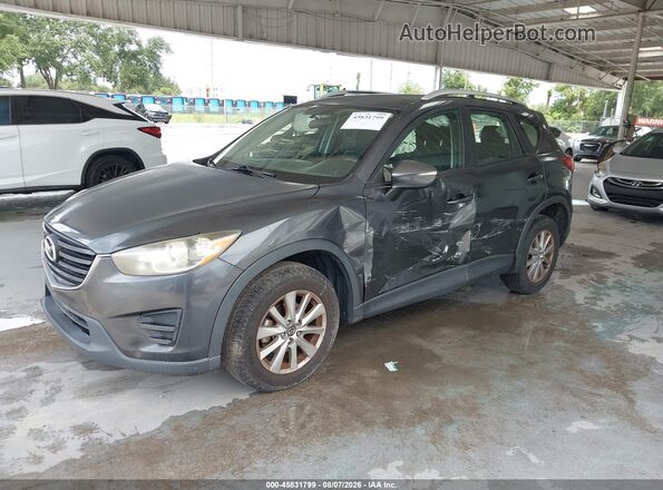 JM3KE2BY9G0758946 2016 MAZDA CX-5 Gray წინა მარცხენა ხედი სამი მეოთხედიდან