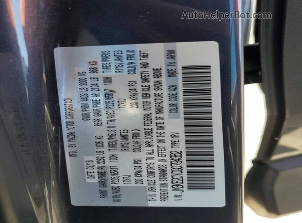 JM3KE2CY0G0794362 2016 MAZDA CX-5 Gray VIN კოდის სტიკერის ხედი