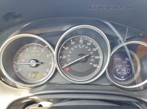 JM3KE2CY3G0912453 2016 MAZDA CX-5 White Instrument cluster view
