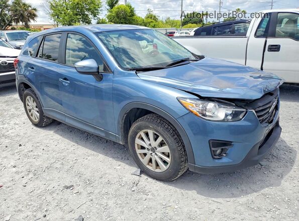 JM3KE2CY4G0842462 2016 MAZDA CX-5 Blue წინა მარჯვენა