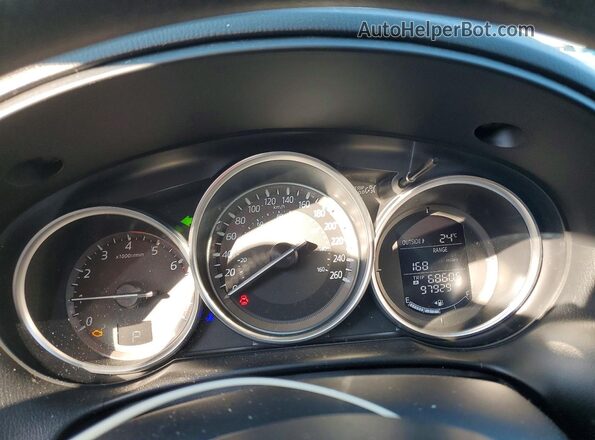 JM3KE2CY6G0797895 2016 MAZDA CX-5 White Vista del cuadro de instrumentos