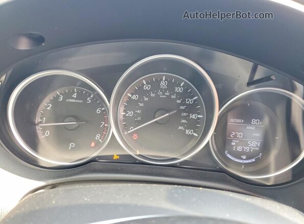 JM3KE2CY6G0801248 2016 MAZDA CX-5 Black Widok zestawu wskaźników