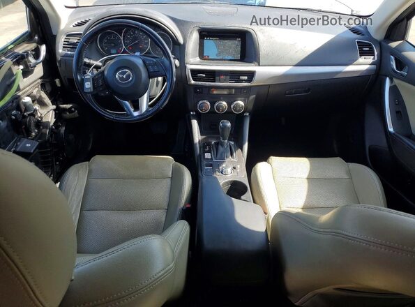 JM3KE2CY8G0909905 2016 MAZDA CX-5 Gray Вид панелі приладів