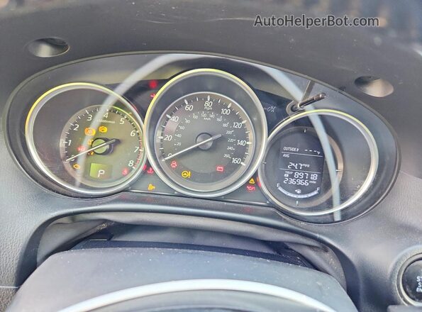 JM3KE2CYXG0619150 2016 MAZDA CX-5 Red Вид щитка приладів