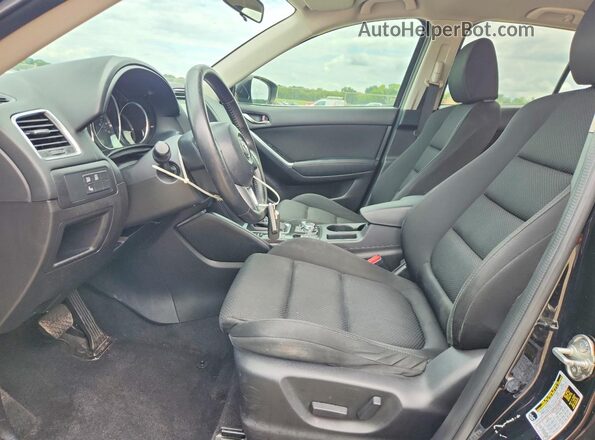 JM3KE2CYXG0789959 2016 MAZDA CX-5 Black Widok wnętrza z przodu