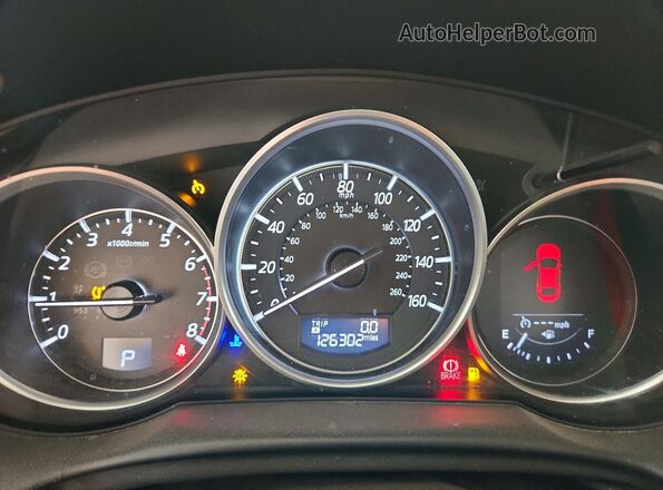 JM3KE2DY0G0874629 2016 MAZDA CX-5 Gray Widok zestawu wskaźników