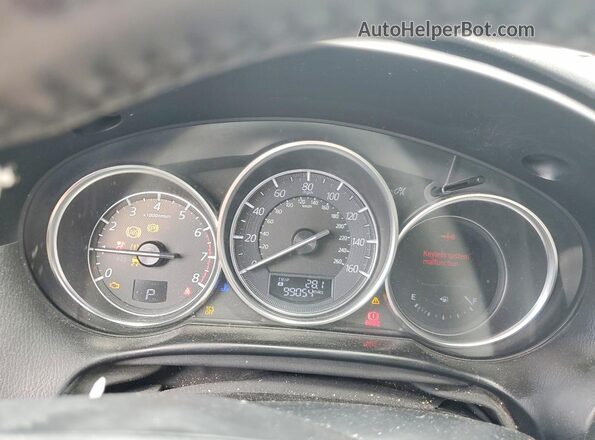 JM3KE2DY1G0840120 2016 MAZDA CX-5 Black Widok zestawu wskaźników