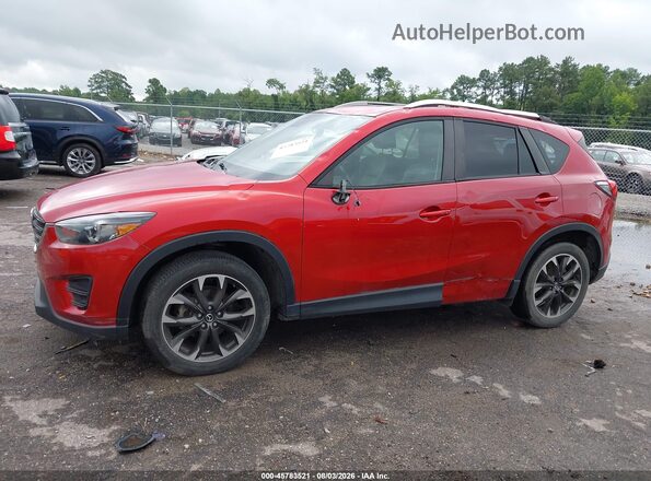 JM3KE2DY3G0670911 2016 MAZDA CX-5 Red Widok z przodu