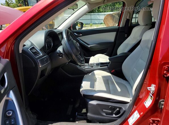 JM3KE2DY6G0620438 2016 MAZDA CX-5 Red წინა სალონის ხედი