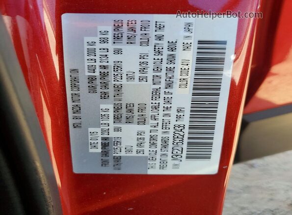 JM3KE2DY6G0620438 2016 MAZDA CX-5 Red ძრავის განყოფილების ხედი