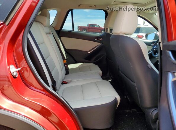 JM3KE2DY6G0620438 2016 MAZDA CX-5 Red უკანა სავარძლების ხედი
